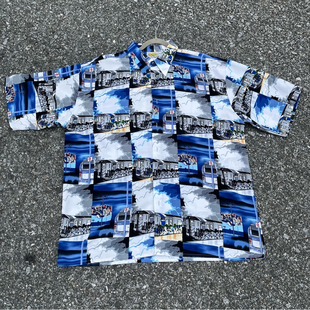 DRILL CLOTHING Company Men’s  XL Casual S/S Retro Pop Art Y2K